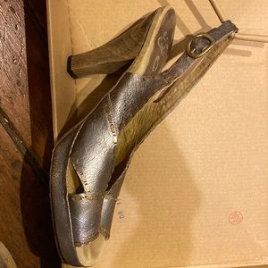 Calleen Cordero LA silver strap heels